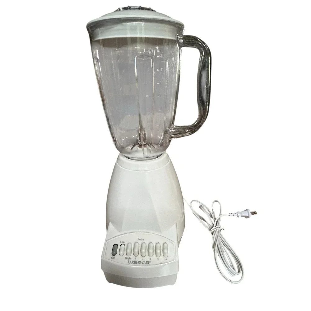 Farberware Stand Blender FSB100‎ White 400W 10-Speed with Pulse Tested Working